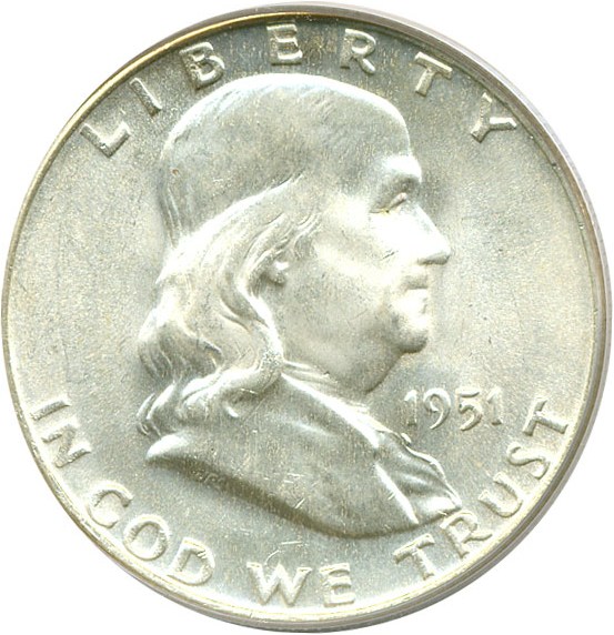 image for: 1951-D 50c  PCGS MS64 FBL