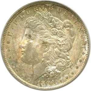 image for: 1891 $1 PCGS MS64