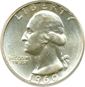 image for: 1960 25c PCGS MS65