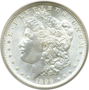 image for: 1896 $1 PCGS MS66