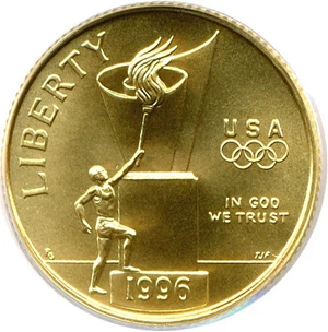 image for: 1996-W $5 Cauldron PCGS MS70