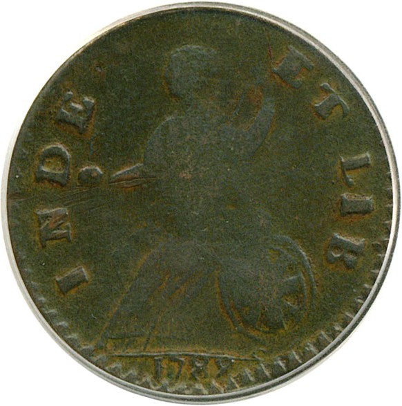 image for: 1788 Vermont Bust Right PCGS F12 BN