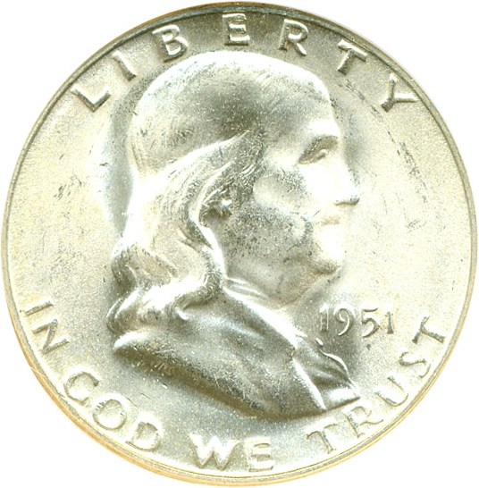 image for: 1951-S 50c  NGC MS65