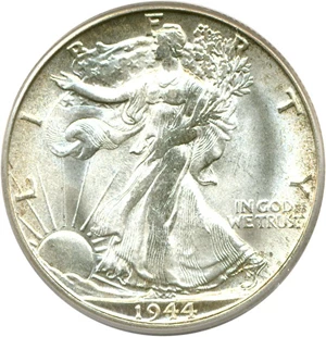 image for: 1944-S 50c PCGS MS65