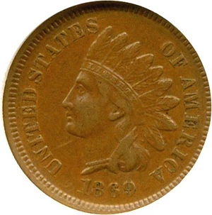 image for: 1869 1c NGC XF40 BN