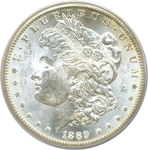 image for: 1889-S $1 PCGS MS63