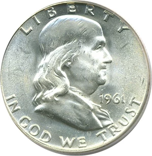 image for: 1961-D 50c PCGS MS64 FBL