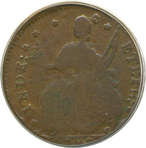 image for: 1787 Connecticut Mailed Bust Left PCGS F15 BN