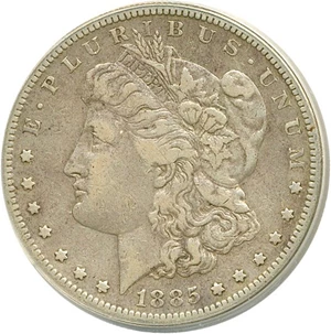 image for: 1885-S $1 ANACS VF30 Details (Cleaned)