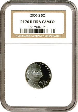 image for: 2006-S 5c Monticello NGC Proof 70 UCameo