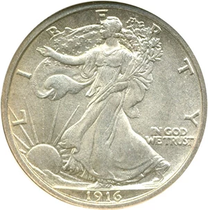 image for: 1916 50c NGC MS65