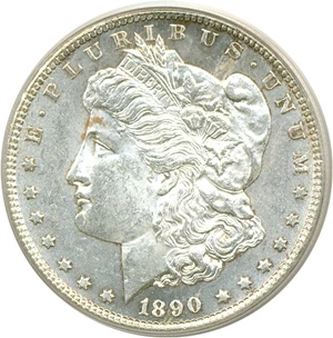 image for: 1890-CC $1 PCGS MS62