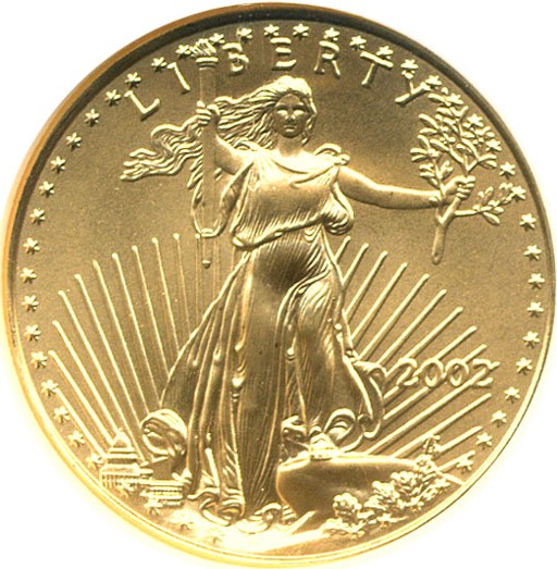 image for: 2002 $25 Gold Eagle NGC MS69 
