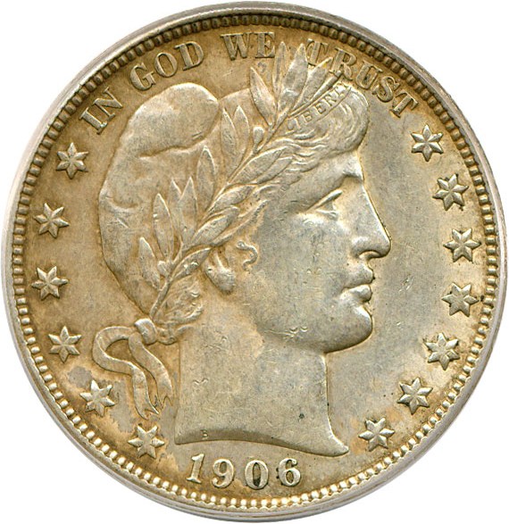 image for: 1906-D 50c  PCGS AU50 