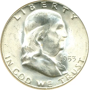 image for: 1953-S 50c NGC MS66