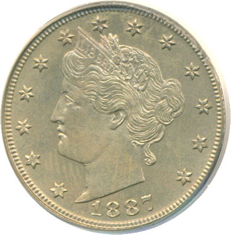 image for: 1887 5c  PCGS Proof 63 
