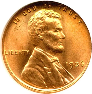 image for: 1936 1c NGC MS67 RD