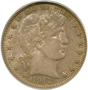 image for: 1912-D 50c PCGS AU50