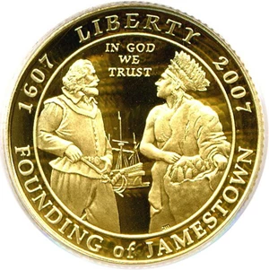 image for: 2007-W $5 Jamestown PCGS Proof 69 DCameo