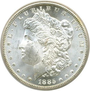 image for: 1885-CC $1 PCGS MS63