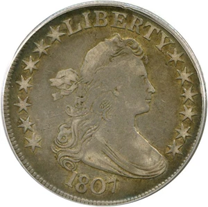 image for: 1807 50c Draped Bust PCGS VF25