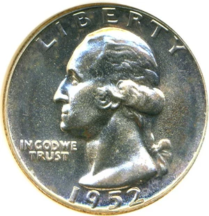 image for: 1952 25c NGC Proof 67