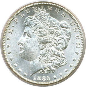 image for: 1885-CC $1 PCGS MS64