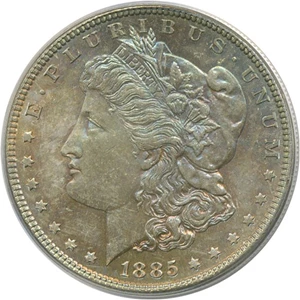 image for: 1885 $1 PCGS MS64 *Color*