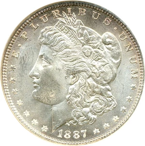 image for: Top 100 VAM: 1887 $1 VAM 12 Alligator Eye ANACS MS64