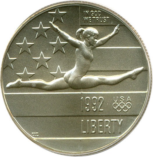 image for: 1992-P 50c Olympic Gymnast PCGS MS69 