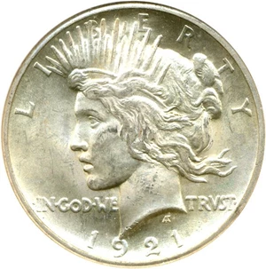 image for: 1921 $1 Peace NGC MS65