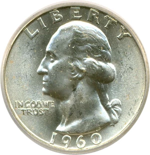 image for: 1960-D 25c ICG MS66