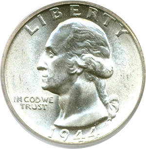 image for: 1944 25c PCGS MS66
