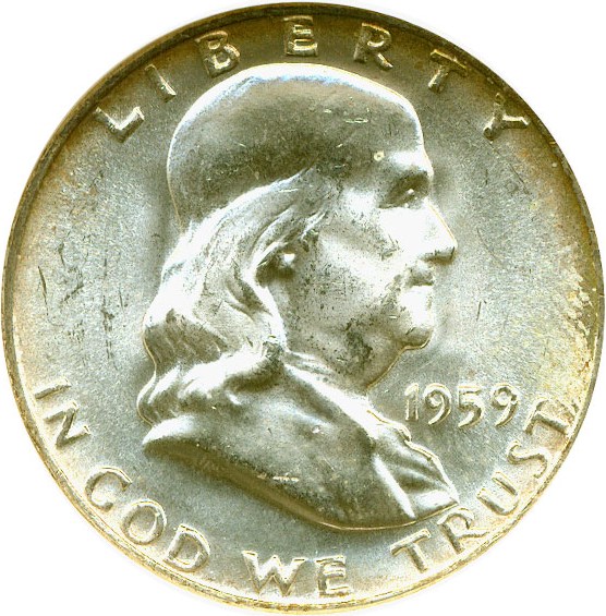 image for: 1959-D 50c  ANACS MS65 FBL