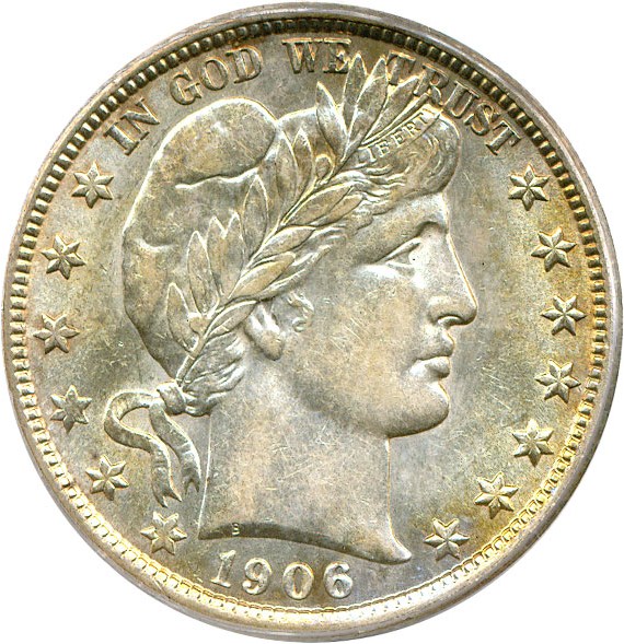 image for: 1906-D 50c  PCGS AU55 