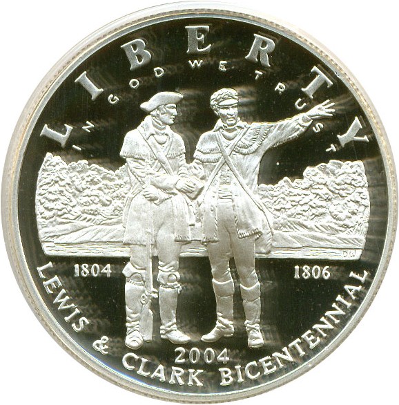 image for: 2004-P $1 Lewis & Clark PCGS Proof 69 DCameo