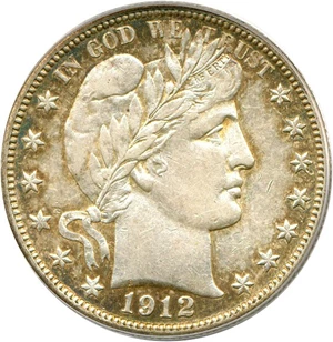 image for: 1912-D 50c PCGS AU50