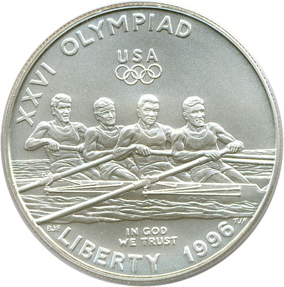 image for: 1996-D $1 Olympic Rowing PCGS MS69 