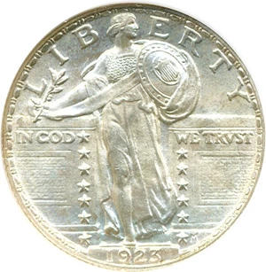 image for: 1923 25c NGC MS67