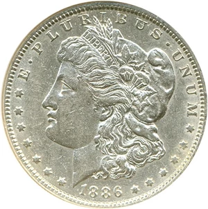 image for: 1886-O $1 NGC AU50