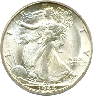 image for: 1944-S 50c PCGS MS65