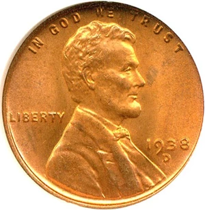 image for: 1938-D 1c NGC MS67 RD