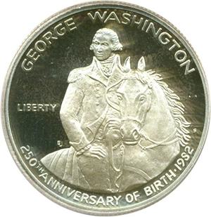 image for: 1982-S 50c Washington PCGS Proof 69 DCameo **Autgraphed by Donna Pope, 33rd Mint Director**