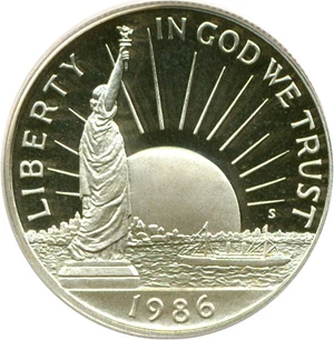 image for: 1986-S 50c Statue Liberty PCGS Proof 69 DCameo