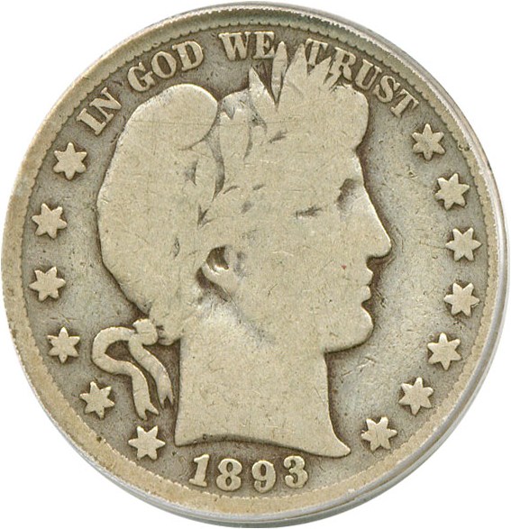 image for: 1893-S 50c  PCGS Good-4 