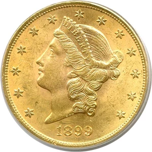 image for: 1899 $20 PCGS MS63