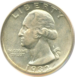 image for: 1932-D 25c PCGS AU58