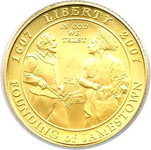 image for: 2007-W $5 Jamestown PCGS MS69
