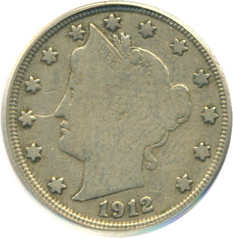 image for: 1912-S 5c  PCGS VG10 