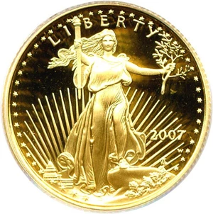 image for: 2007-W $10 Gold Eagle PCGS Proof 69 DCameo